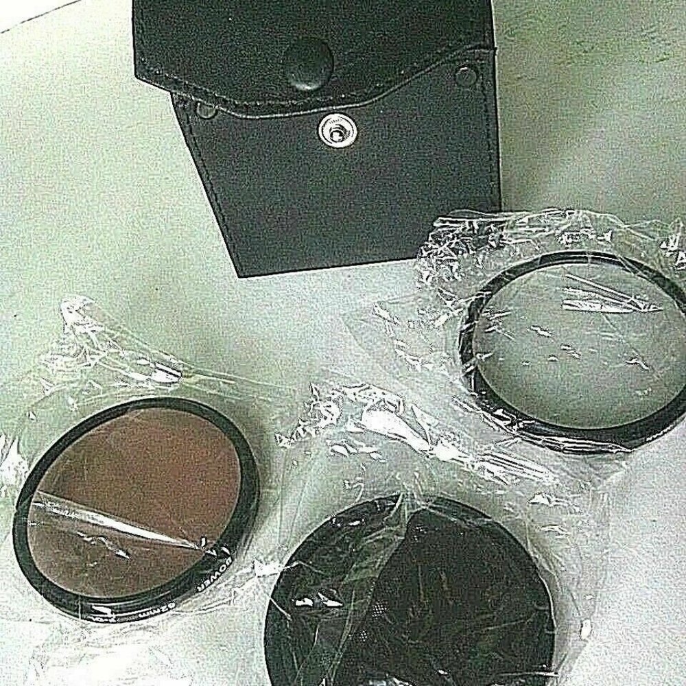 Vintage Bower Filters 62mm 3 Lens Filter Set Japan F-DL -ND4 -UV - Film -Digital